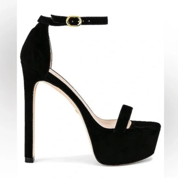Stuart Weitzman NUDIST HOLLYWOOD PLATFORM SANDAL Sz 7 - Picture 2 of 9